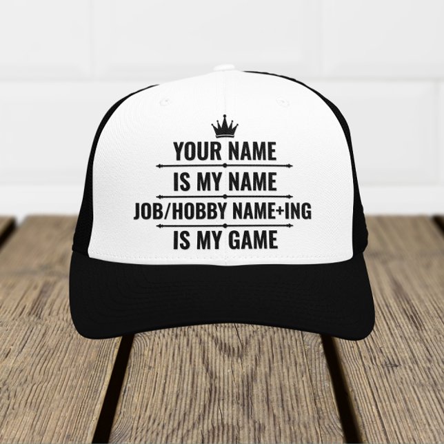 Personalized Funny Job and Hobby Name Trucker Hat (Creator Uploaded)