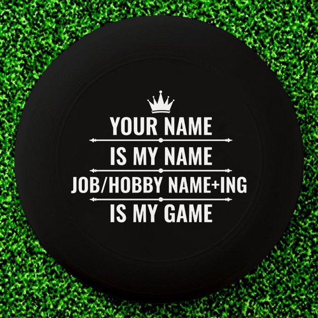 Personalized Funny Job and Hobby Name Wham-O Frisbee (Creator Uploaded)