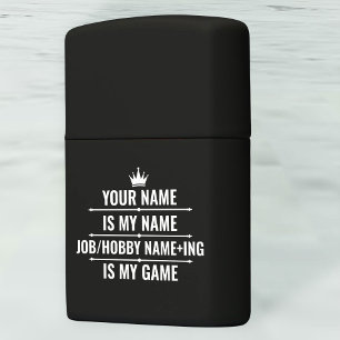 Personalized Funny Job and Hobby Name Zippo Lighter