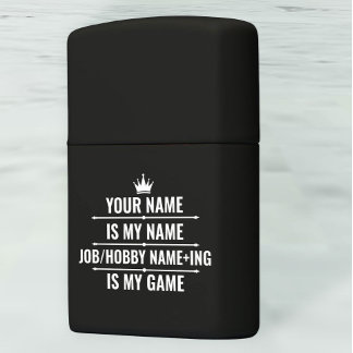 Personalized Funny Job and Hobby Name Zippo Lighter
