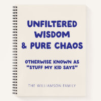 Personalized Funny Kid Quote Parent Humor Keepsake