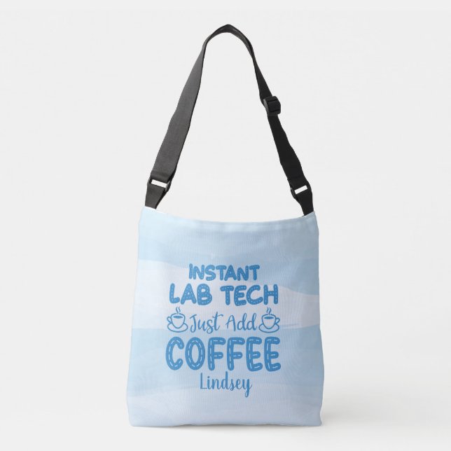Personalized Funny Lab Technician/Phlebotomist  Crossbody Bag (Front)