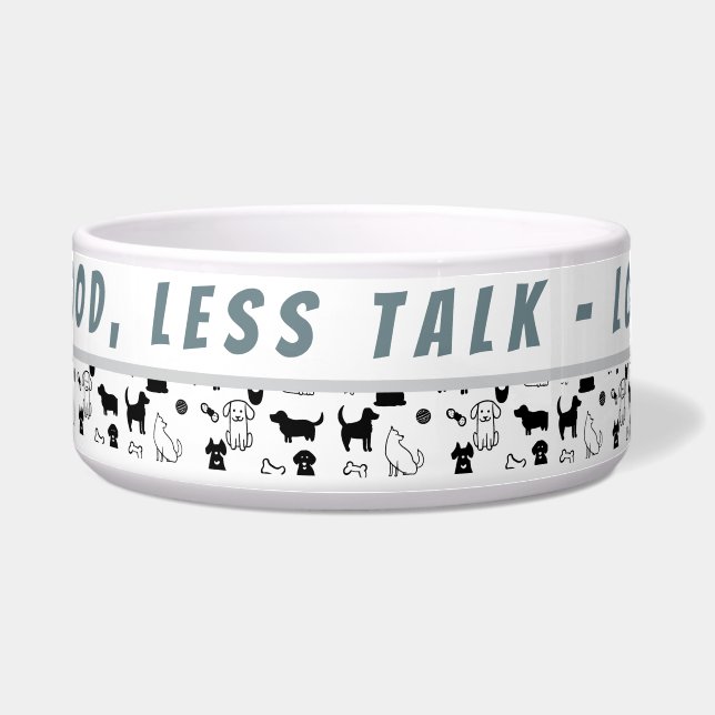 Personalized Funny Large Dog Bowl–Custom Pet Bowl (Front)