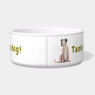Personalized Funny Large Dog Bowl–Custom Pet Bowl