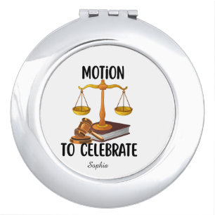 Personalized funny  law graduate  compact mirror