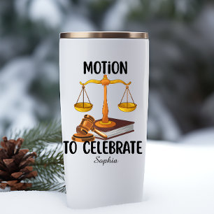 Personalized funny law graduate insulated tumbler