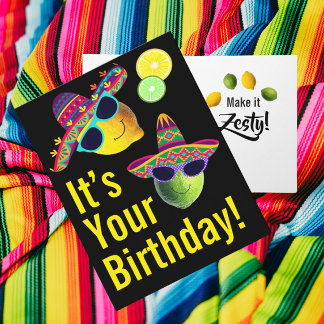 Personalized Funny Lemon Lime Card