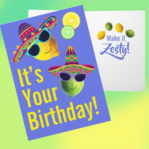 Personalized Funny Lemon Lime Card