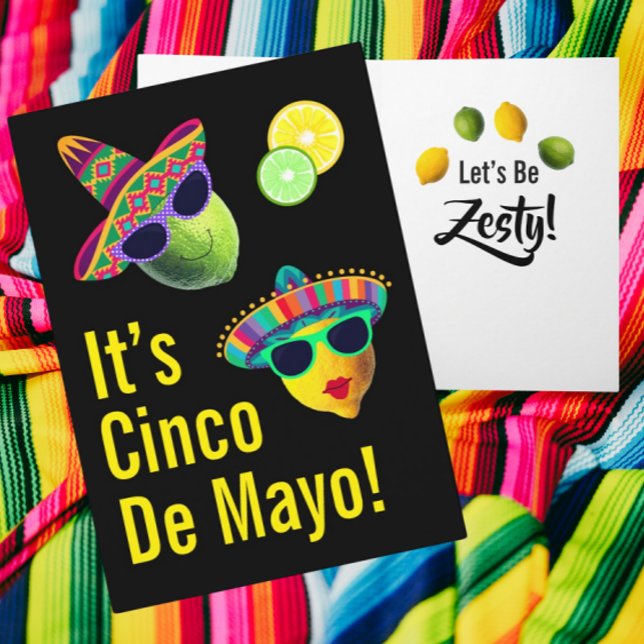 Personalized Funny Lemon Lime Cinco de Mayo Card (Personalize it!)
