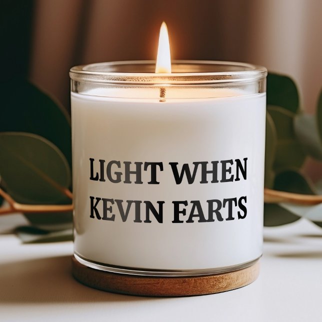 Personalized Funny Light When Name Farts  Scented Candle (Creator Uploaded)