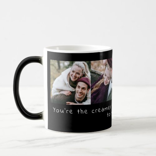 Personalized Funny Love Quote 4 Photo Collage Magic Mug