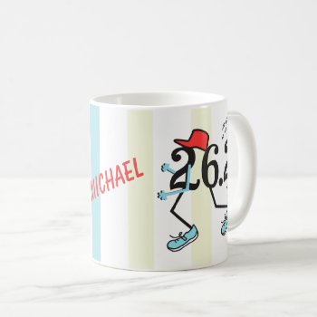 Personalized Funny Marathon 26.2 © Gift For Runner Coffee Mug by BiskerVille at Zazzle