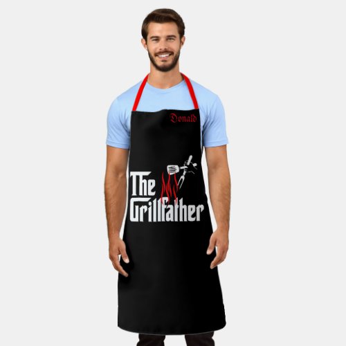 Personalized Funny Mens Womens Chef Grill Father Apron
