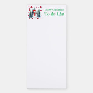 Personalized Funny Merry Chirstmas To Do List Magnetic Notepad