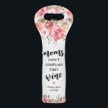 Personalized Funny Mom Wine Bag<br><div class="desc">This Personalized Funny Mother's Day Wine Bag is a modern & fun way to show your mom how much you love and appreciate her on her special day! This unique wine bag features the humorous quote 'moms don't complain they wine', a cute pink heart and the kids' names for that...</div>