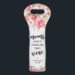 Personalized Funny Mom Wine Bag<br><div class="desc">This Personalized Funny Mother's Day Wine Bag is a modern & fun way to show your mom how much you love and appreciate her on her special day! This unique wine bag features the humorous quote 'moms don't complain they wine', a cute pink heart and the kids' names for that...</div>