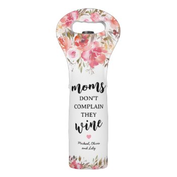 Personalized Funny Mother's Day Wine Bag by special_stationery at Zazzle