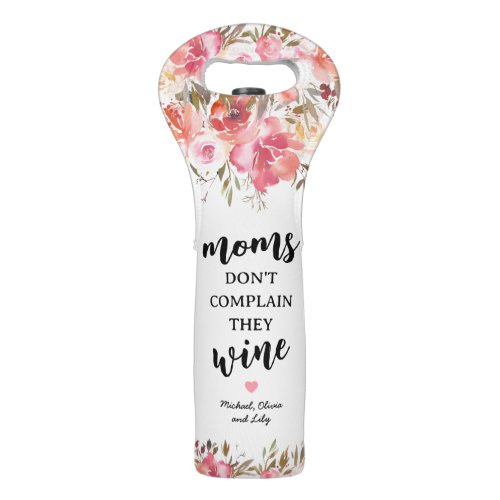 Personalized Funny Mothers Day Wine Bag