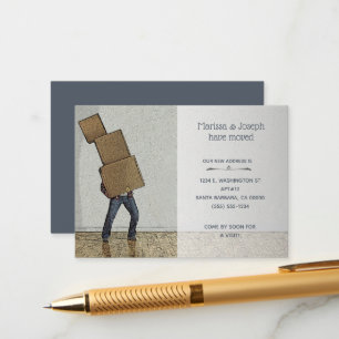 Personalized Funny Moving Announcement We've Moved