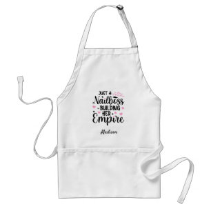 Personalized Funny Nail Boss Nail Salon Apron