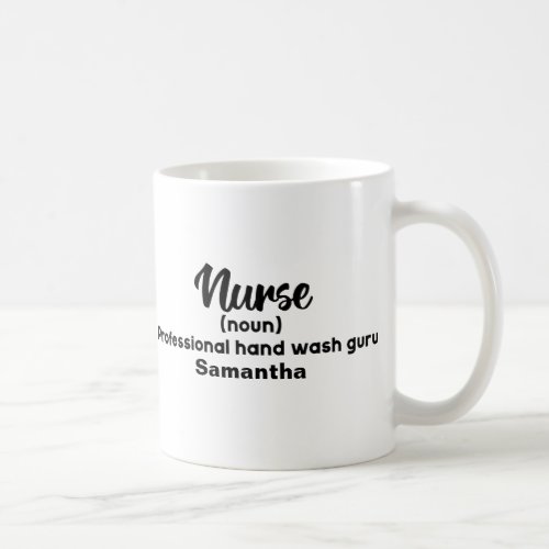 Personalized Funny Nurse Definition  Coffee Mug