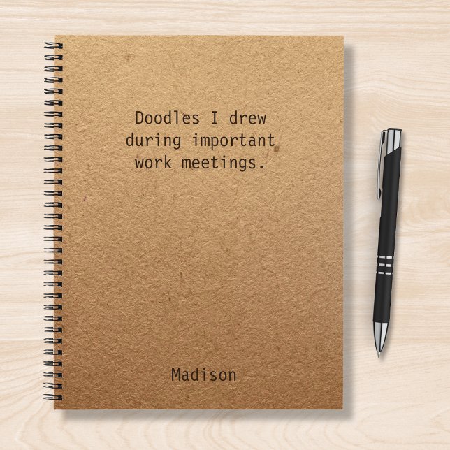 Personalized Funny Office Notes Notebook (Creator Uploaded)