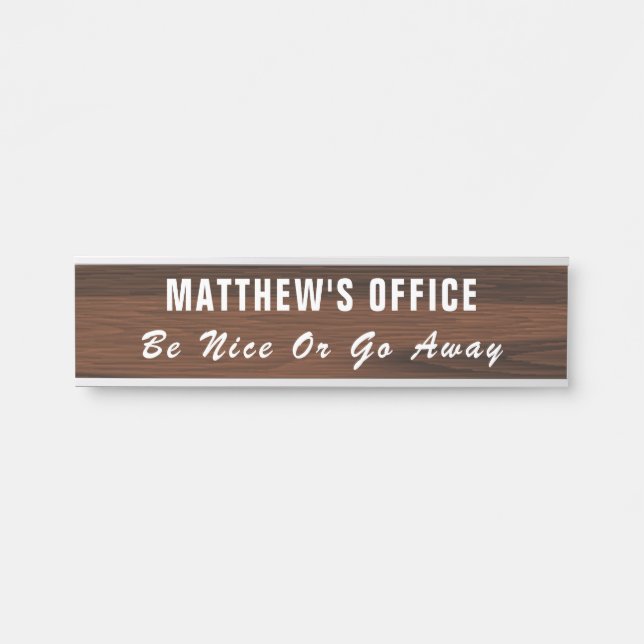 Personalized funny Office Sign (Front)