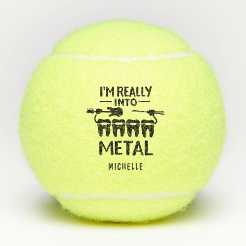 Personalized Funny Orthodontist Gag  Tennis Balls