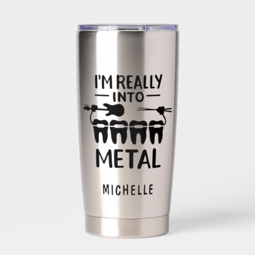 Personalized Funny Orthodontist Name Insulated Tumbler