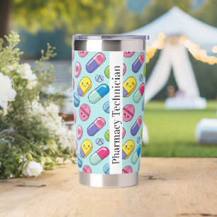 Personalized Funny Pharmacy CPhT Travel Mug Insulated Tumbler