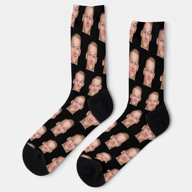 Personalized Funny Photo Face Socks (Left)