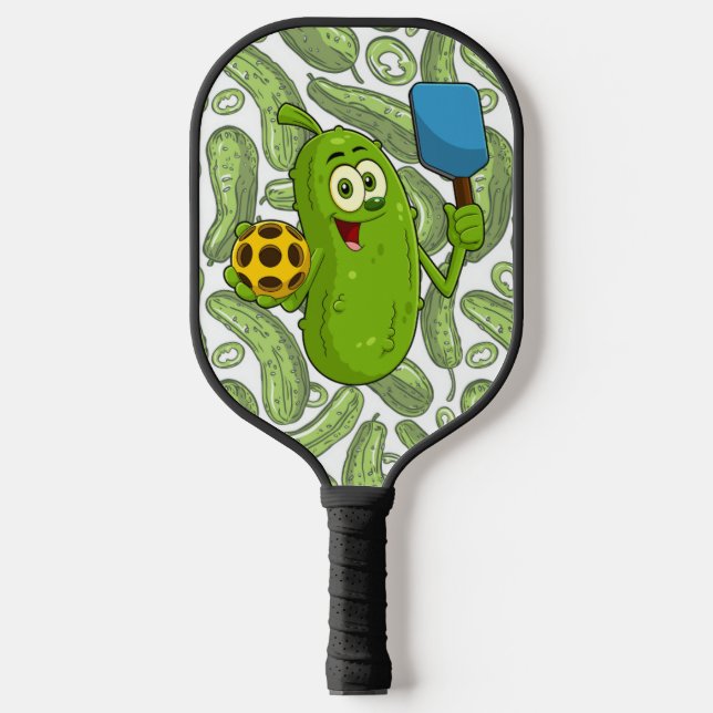Personalized funny pickleball paddle with pickles  (Front)
