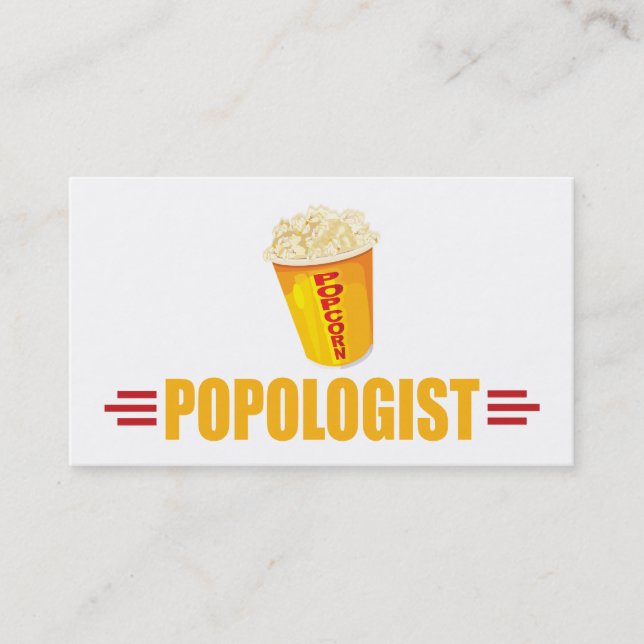 Personalized Funny Popcorn Business Card (Front)