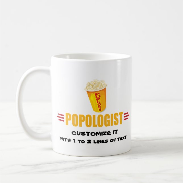 Personalized Funny Popcorn Coffee Mug (Left)