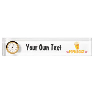 Personalized Funny Popcorn Nameplate