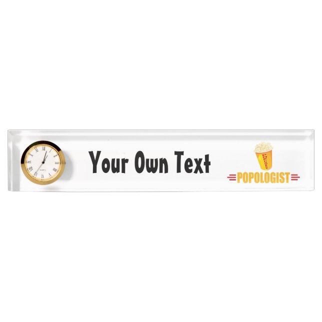 Personalized Funny Popcorn Nameplate (Front)