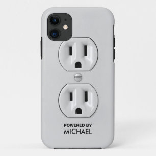 Personalized Funny Power Outlet iPhone 11 Case