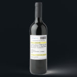 Personalized funny prescription wine label<br><div class="desc">Need an excuse to have a glass of your favorite wine or Prosecco? Dr Feelgood has just the prescription you need with this funny personalized wine bottle label. Add a name and preferred drink to create a fun gift.</div>