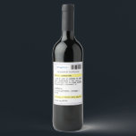 Personalized funny prescription wine label<br><div class="desc">Need an excuse to have a glass of your favorite wine or Prosecco? Dr Feelgood has just the prescription you need with this funny personalized wine bottle label. Add a name and preferred drink to create a fun gift.</div>