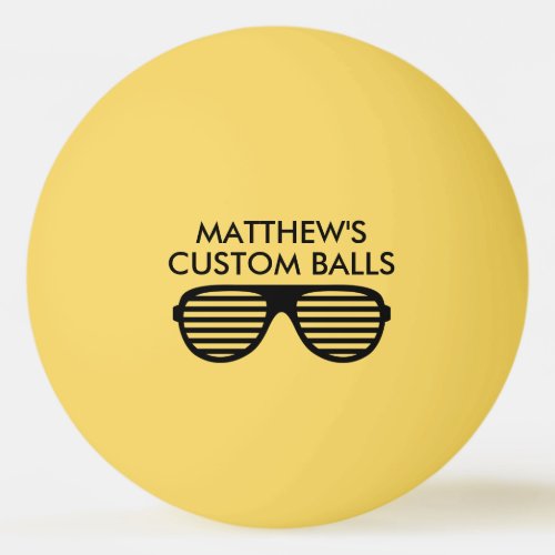 Personalized funny print table tennis ping pong ball