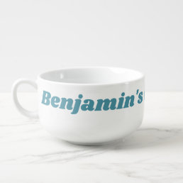 Personalized Funny Quote Ice Cream Bowl in Teal