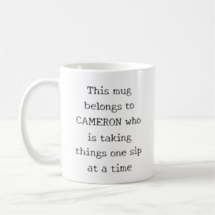 Personalized Funny Quote Relatable Mom Life Humor Coffee Mug