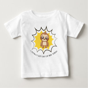 Personalized Funny Quote   Sloth Template Unisex Baby T-Shirt