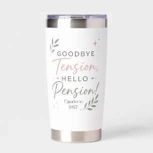 Personalized Funny Retirement Gift for Coworker Insulated Tumbler