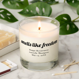 Personalized Funny Retirement Gift Scented Candle