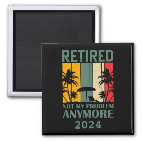 Personalized funny retirement officially retired magnet