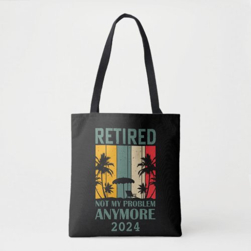 Personalized funny retirement officially retired tote bag