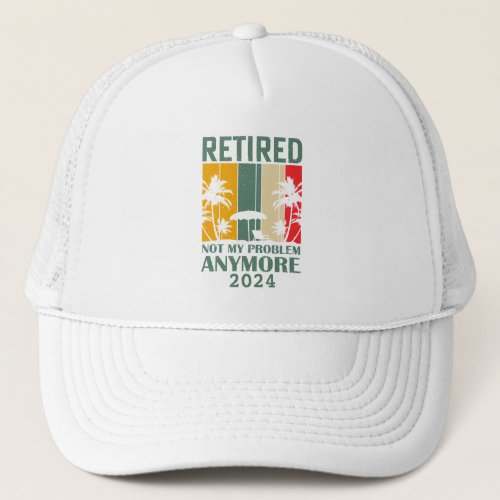 Personalized funny retirement officially retired trucker hat