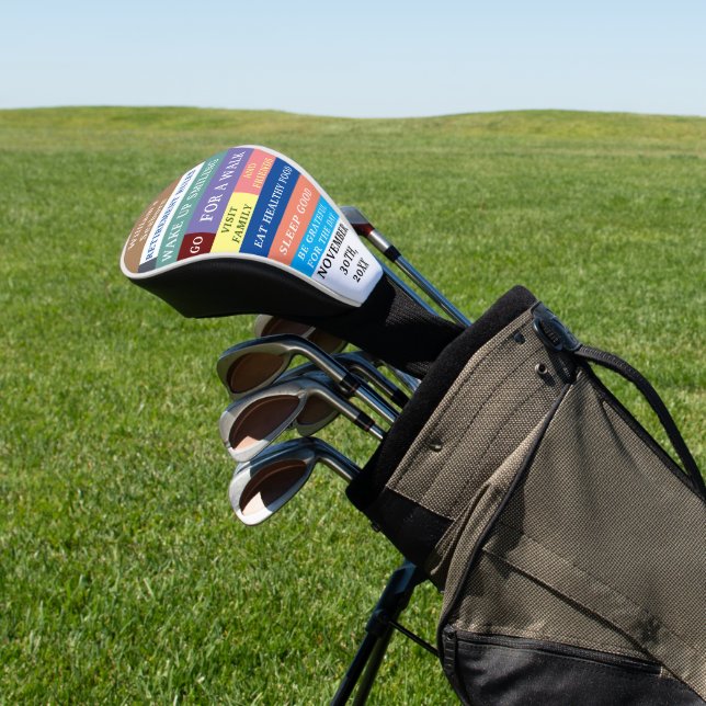 Personalized Funny Retirement Rules Humor  Golf Head Cover (In Situ)