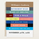Personalized Funny Retirement Rules Humor Planner<br><div class="desc">Personalized Funny Retirement Rules Humor</div>